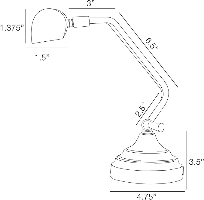 Cocoweb 12 inch Dimmable Multi-Functional Adjustable Toggle Switch LED Piano Desk Lamp - Mahogany Bronze DLED12MBD