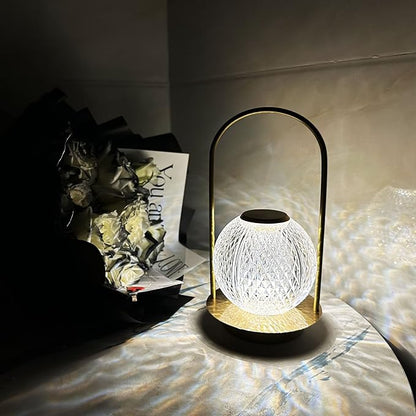 Portable Metal Desk Lamp, 16 Colors LED Rechargeable Night Light with Remote/Touch Control and USB, Gifts for Kids Friends Lover