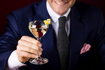 Riedel Drink Specific Glassware, Nick & Nora Cocktail Glass, 4oz, Old-Fashioned Stemmed Cocktail Glasses, Martini, Manhattan, Set of 4