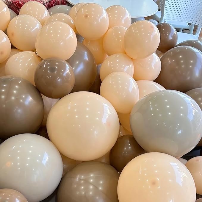 130pcs Pastel Orange Balloons Different Sizes 18" 12" 10" 5" Peach Latex Balloon Garland Arch Kit for Birthday Baby Shower Graduation Wedding Gender Reveal Party Decorations