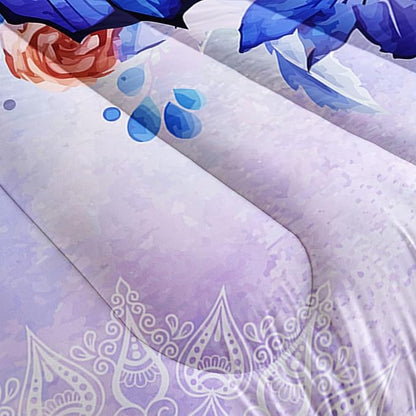 Datura home Kids Comforter Set Butterfly Printed Pattern Bedding Set with 1 Comforter and 2 Pillowcases for Girls Boys Bedroom All Season(Butterfly3 Queen)