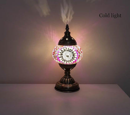 Turkish Mosaic Lamp Bohemian Tiffany Style Moroccan Stained Glass Decorative Bedside Lamps
