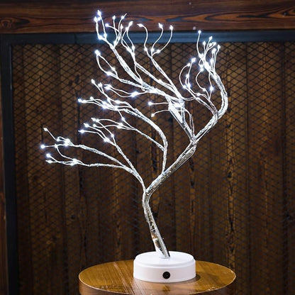 Bonsai Tree Light for Room Decor, Aesthetic Lamps for Living Room, Cute Night Light for House Decor, Good Ideas for Gifts, Home Decorations, Weddings, Christmas, Holidays and More (White, 108 LED)