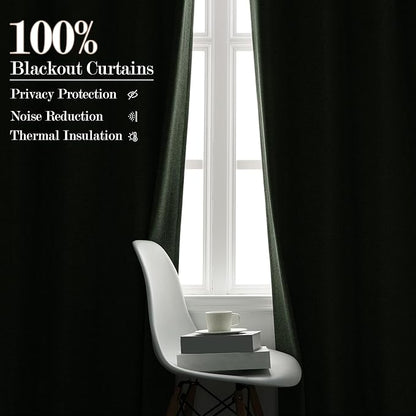 150 Inches Extra Wide Room Divider Draperies, Pinch Pleat Drapes, Absolutely Blackout Sliding Door Drapery, Total Privacy Ceiling Track Curtains, 150" W by 96" L, Fog Green (1 Panel)