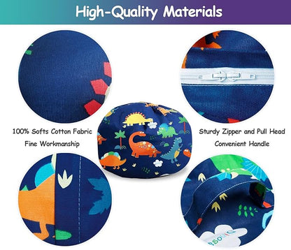 Stuffed Animal Storage Pets Dogs/Cats Lazy Beds Dinosaur Large Kids Couch Toddler Room Decor Ideas Couch Toy Plush Toddler Dinosaur Bag Storage Soft Washable Removable Stuffable (No Beans) XX-Large