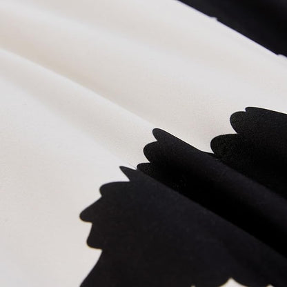 Cow Print Bedding Set Queen,Queen Size Cow Print Comforter Sets,Boys Bedding Set Queen,Black and White Color Comforter,Cow Room Decor