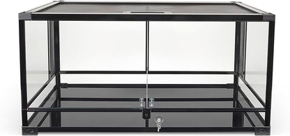 Zilla QuickBuild Reptile 40 Gallon Glass Terrarium Habitat with Swing Door For Geckos, Snakes, Lizards, Frogs, Turtles, and Tortoises, 36" x 18" x 18"