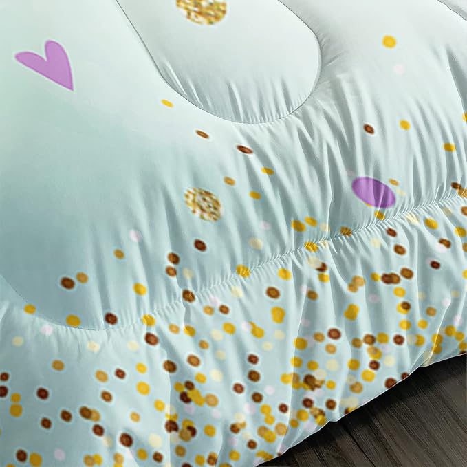 CVHOUSE Butterfly Bedding Set,Butterfly Comforter Queen,Butterfly Comforter Set for Girls Kids Teens,Butterflies Quilt Set with 1 Comforter and 2 Pillow Cases- 3 Piece
