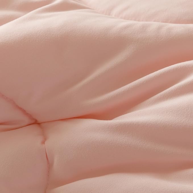 Pink Flower Comforter King Pink Sunflower Print Bed King Comforter Set 3 Pieces Dark Pink Floral Comforter Set for Women Girls Bedroom Decor All Season Hotel Quality Comforter Set