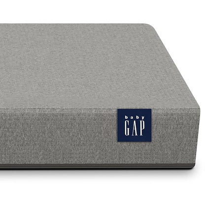 babyGap by Delta Children Oxford 6-in-1 Convertible Crib TrueSleep 2-Stage Deluxe Crib and Toddler Mattress (Bundle)