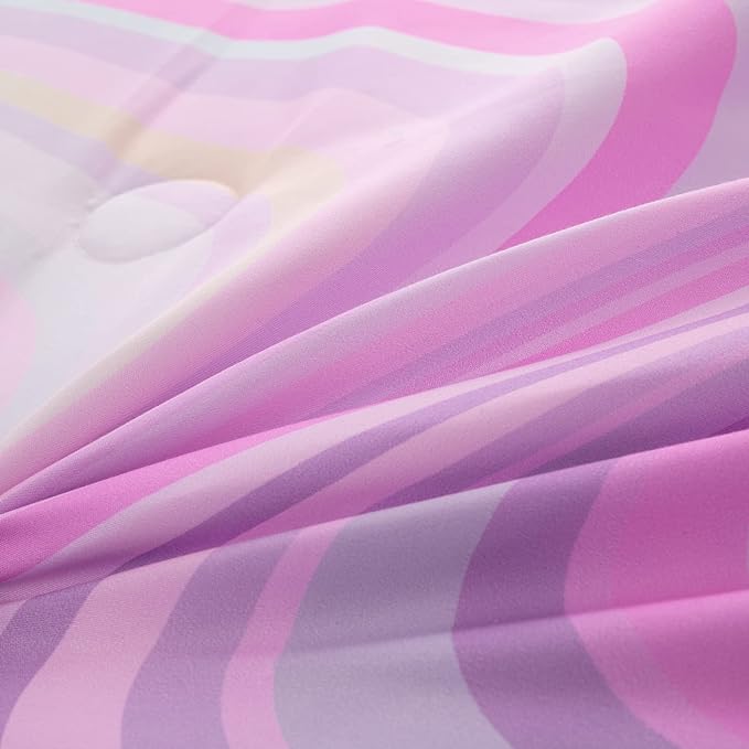 Bodhi Girls Comforter Full Size Colorful Tie Dye Comforter Teen Girl Pink Bedding Set Watercolor Pastel Pink Comforter Set Blue Purple Bedding Set Bright Girly Tie Dye Bedding