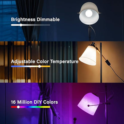 Sengled WiFi Color Changing Light Bulb, Alexa Smart Light Bulbs that Work with Alexa & Google Assistant, A19 RGB No Hub Required, 75 W Equivalent 800LM CRI>90, Set of 4