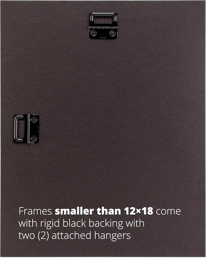 Craig Frames 24x25 Light Walnut Brown Picture Frame for Posters and Photos | Lightweight shatter resistant acrylic facing with a rigid backing board, made in the USA