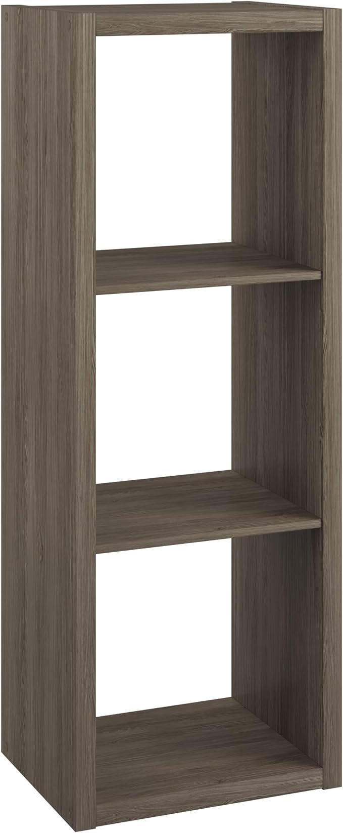 ClosetMaid 4546 Decorative Open Back 3-Cube Storage Organizer, Graphite Gray