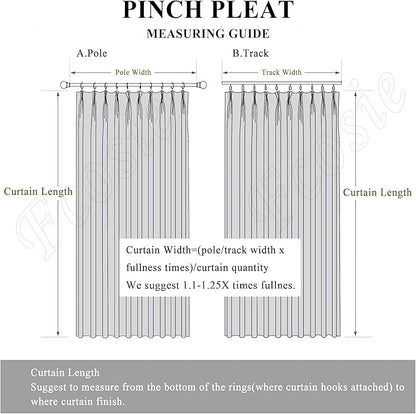 150 Inches Extra Wide Room Divider Draperies, Pinch Pleat Drapes, Absolutely Blackout Sliding Door Drapery, Total Privacy Ceiling Track Curtains, 150" W by 84" L, Blue (1 Panel)