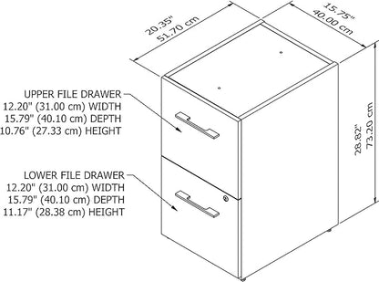 Bush OFF216MHSU Westfield 24W Storage Cabinet, Hansen Cherry