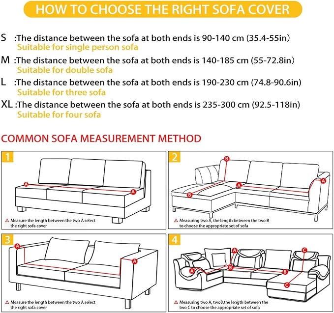 FKELYI Christmas Snow Sofa Slipcover Stretch Sofa Couch Cover for Living Room Non-Slip Furniture Protector Washable Sofa Slipcovers S
