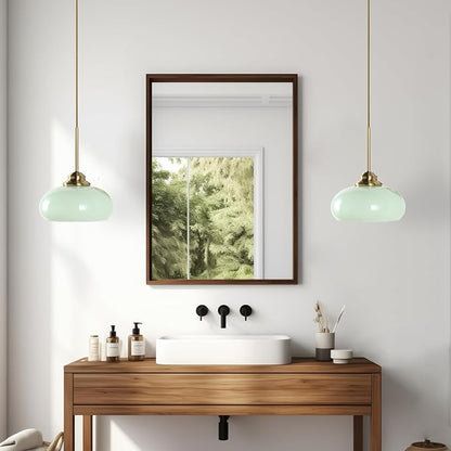 KCO Lighting Nordic Green Glass Pendant Light Dining Room Hanging Light Fixture Gold Brass Mid Century Modern Kitchen Island Lights
