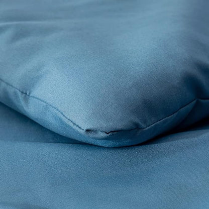 Lake Blue Comforter Set Twin Solid Blue Bedding Quilt Set Boys Bright Blue Blanket Set for Kids Teens Adult Lightweight Breathable Durable Royal Blue Comforter Set Women Bed Comforter Set