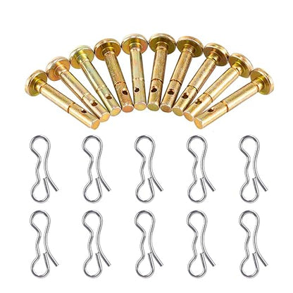 Shear Pins & Cotter Pins for Snowblower - 738-04124 and 714-04040 Replacement MTD Craftsman Cub Cadet Troy Bilt SnowBlowers (10pack)