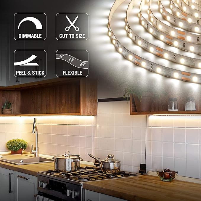 Armacost Lighting 152210 RibbonFlex Pro Series 60 LED Lights, 8.2 ft, 4000K,