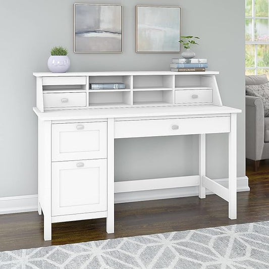 Bush Furniture Computer Desk, Pure White
