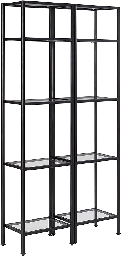 Crosley Furniture Aimee 2-Piece Narrow Etagere Set, Oil-Rubbed Bronze