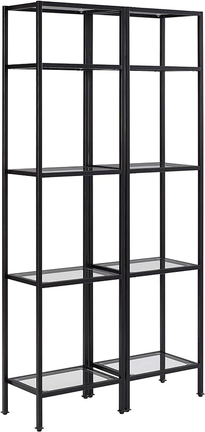 Crosley Furniture Aimee 2-Piece Narrow Etagere Set, Oil-Rubbed Bronze