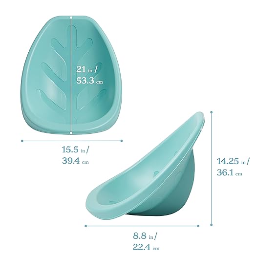 ECR4Kids Leaf Floor Seat, Rocker Chair, Seafoam, 6-Piece