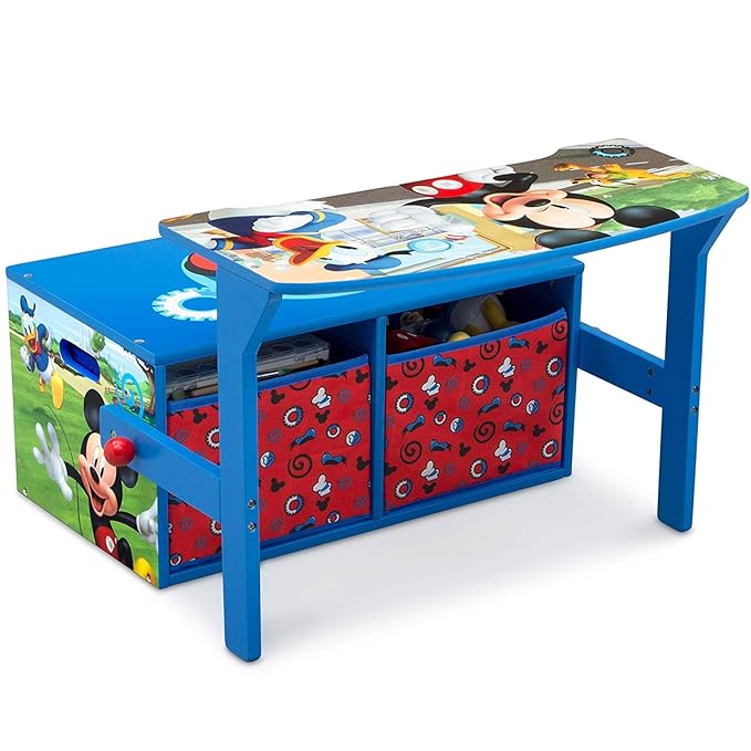 Delta Children Kids Convertible Activity Bench - Greenguard Gold Certified, Disney Mickey Mouse