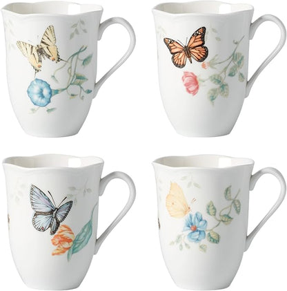 Lenox Butterfly Meadow 4-Piece Mug Set, 2.44, Multi