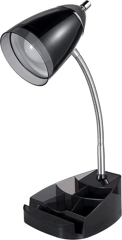 Charging Outlets Desk Task Lamp, Transparent Black (VS2148104B)
