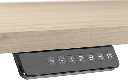 Bush Business Furniture Move 60 Series 72W x 30D Electric in Natural Elm with Black Base, Ergonomic Sit-Stand Computer Table for Home and Professional Office