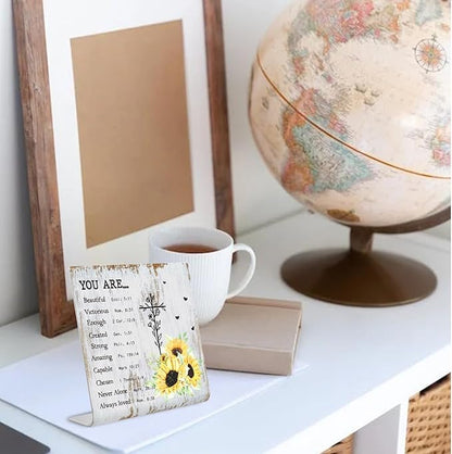 Christian office decor for Men Prayer Room Decor for Office Desk Scripture Motivational Birthday Gifts for Her, Mom,Sister, Friends, Coworker Birthday Gifts for Women Catholic XUV03