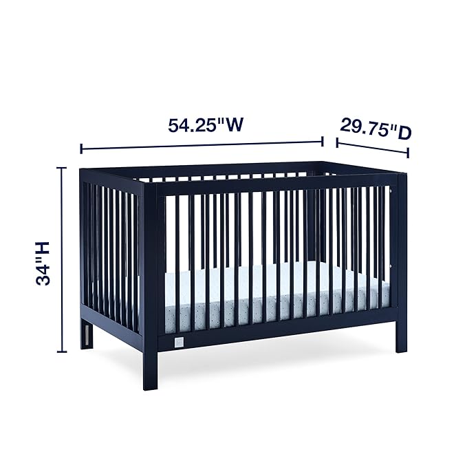 GAP babyGap Charlie 6-in-1 Convertible Crib - Greenguard Gold Certified, Navy