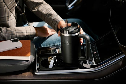STANLEY Quencher H2.0 Flow State Tumbler, 20 oz, Peach Rose | Handle and Straw | 3-Position Lid | Cup Holder Compatible for Travel | Insulated Stainless Steel Cup | BPA-Free