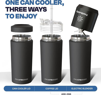 Frost Buddy XL Can Cooler - Fits 12/16/20/24 oz Cans & Bottles (Rocky Top) | Keeps drinks chilled 12+ hrs | No sweat, no condensation | Fits slim & standard cans