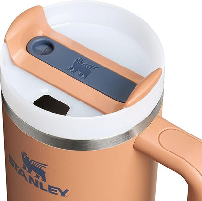 STANLEY Quencher H2.0 Flow State Tumbler, 30 oz, Toast | Handle and Straw | 3-Position Lid | Cup Holder Compatible for Travel | Insulated Stainless Steel Cup | BPA-Free