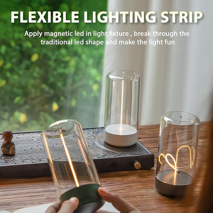 Mini Minimalist Table Lamp Cordless LED Desk Lamp Rechargeable Modern Night Lights Portable Nightstand Lamps Unique Ambient Light Mood Lighting for Bedroom, Beside, Nursery