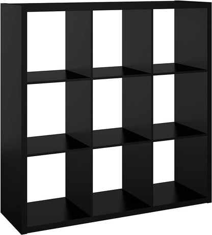 ClosetMaid 4593 Decorative Open Back 9-Cube Storage Organizer, Black