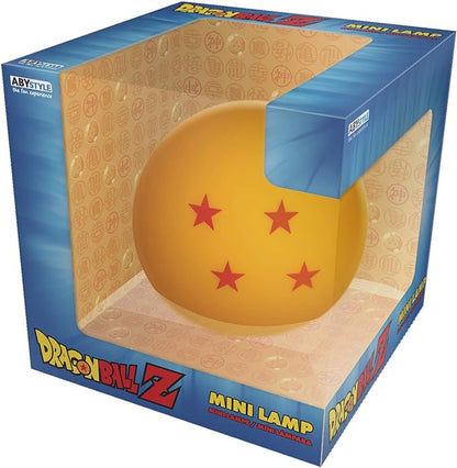 ABYSTYLE Dragon Ball Z 4 Star Replica Mini LED Desk Lamp 3.2" Soft & Warm Yellow DBZ Desktop Light. Great for Anime Manga Home Room Office Decor Gifts