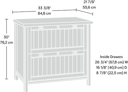 Sauder Costa Lateral File, Chalked Chestnut finish