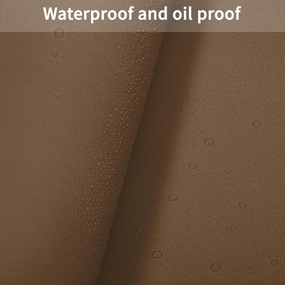 Table Cover Rectangle for Dining Room Table - Can Be Used On Both Sides Waterproof and Easy to Clean Good Flatness Used for Dining Table(Mud Color+Champagne Gold 44x96)