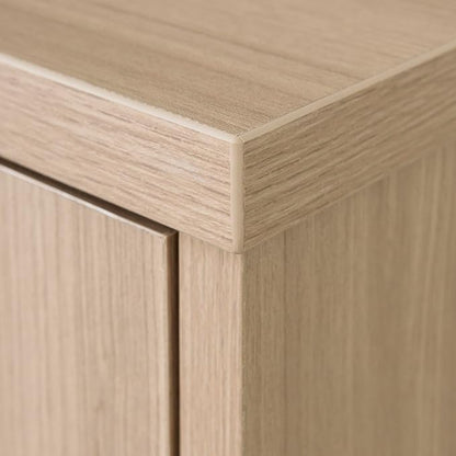 South Shore Helsy 2-Drawer File Cabinet, Lateral, Soft Elm and White