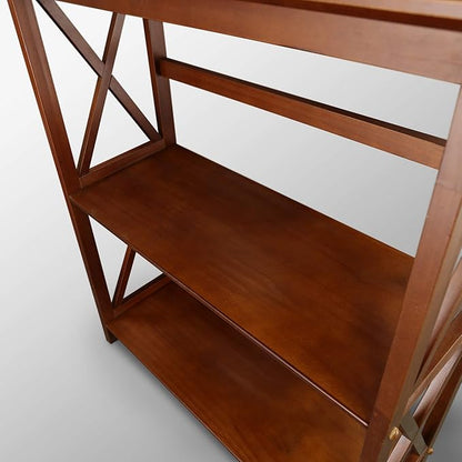 Casual Home Montego 3-Shelf Bookcase, Walnut (New)