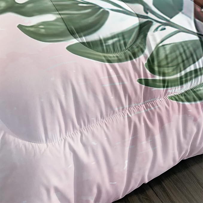 CVHOUSE Kawaii Cow Comforter Set Queen Size,Cute Pink Cow Bedding Set for Girls Kids,Kawaii Cow Quilt Set Pink Cow Duvet Set Girl's Bedroom Decor 3 Pieces