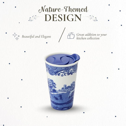 Spode Blue Italian 8oz Travel Mug
