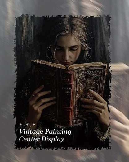 HUARCEY Gold Framed Wall Art for Living Room, Portrait Painting Prints, Vintage Wall Decor for Kitchen, Gothic Bedroom Wall Art for Home Office Magic Scripture 16L x 12W