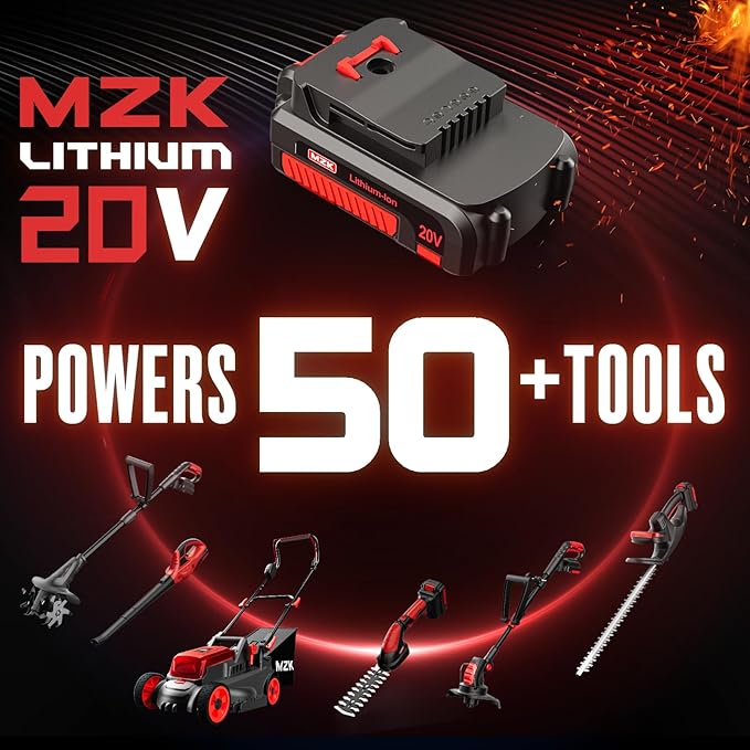 MZK Cordless Leaf Blower,20V Battery Powered Leaf Blower for Lawn Care, Electric Lightweight Mini Leaf Blower(Battery & Charger Included)
