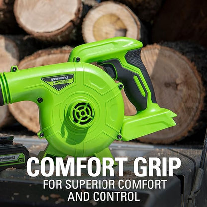 Greenworks 24V (90 MPH / 180 CFM / 125+ Compatible Tools) Cordless Shop Blower, Tool Only